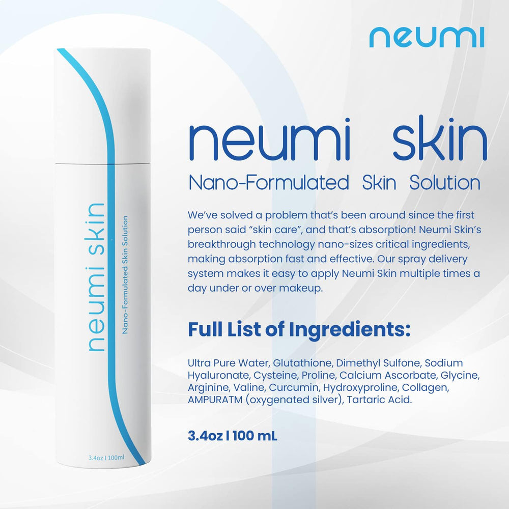 Brume faciale NEUMI SKIN nano-formulée collagène et hyaluronique, peau plus souple