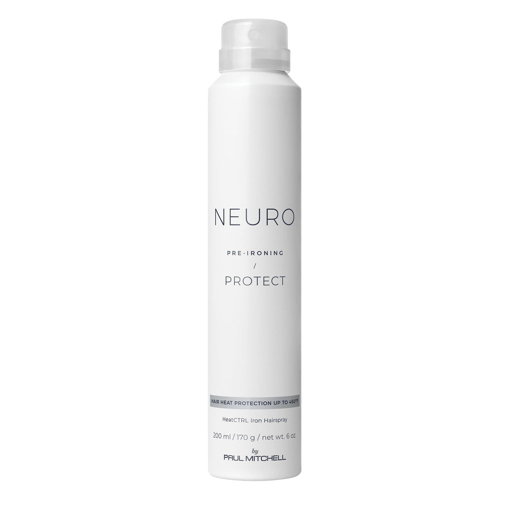 Bouteille Neuro HeatCTRL Hairspray prête pour styliser et protéger la chaleur.