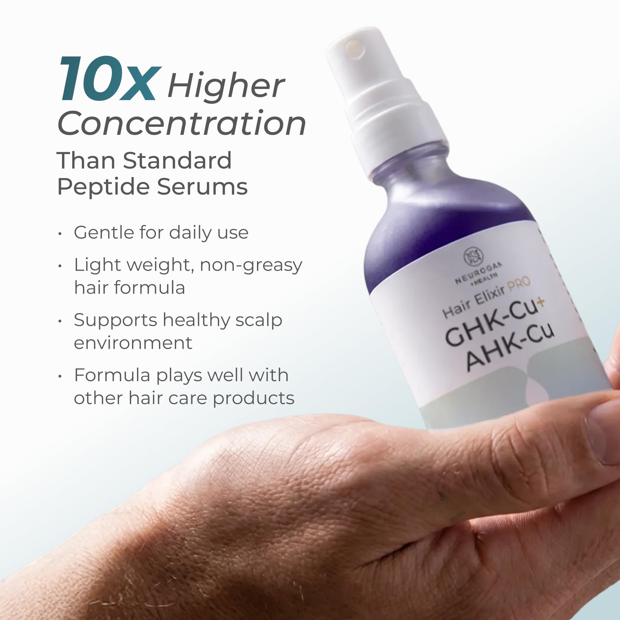 Sérum capillaire Neurogan, usage matin et soir pour une routine simple.