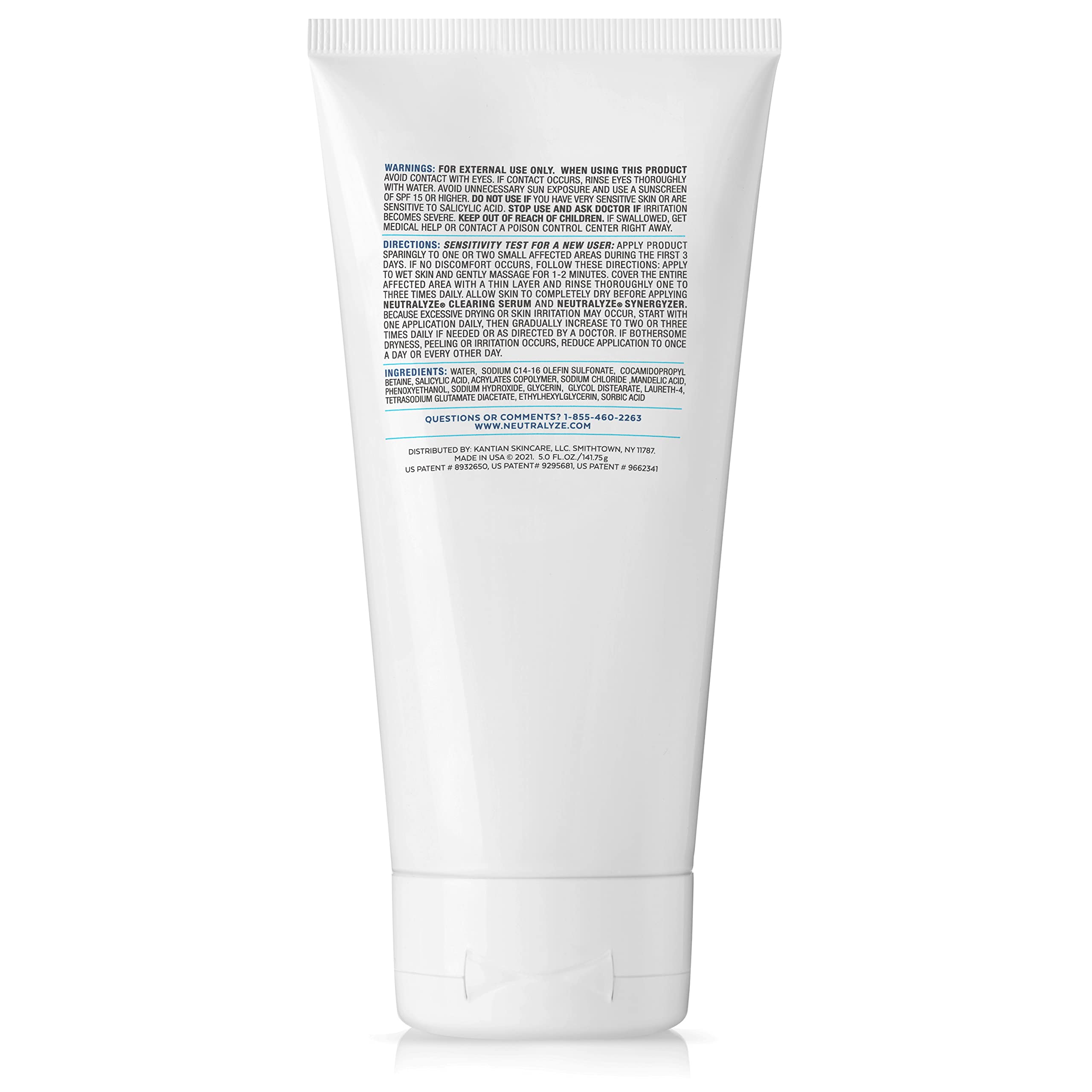 Neutralyze nettoyant visage à acide mandélique et salicylique pour des pores nets.
