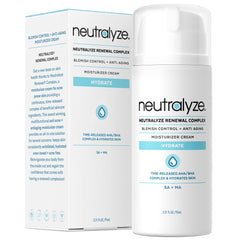 Neutralyze Renewal Complex bottle with pump for easy daily application on acne-prone skin.