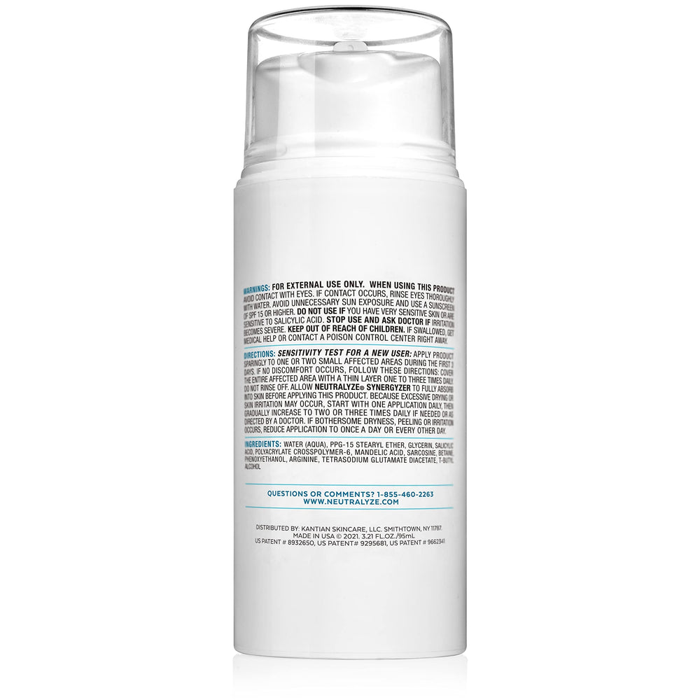 Neutralyze Renewal Complex mandelic acid focus supports gentle exfoliation for clearer tone.
