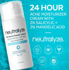 Neutralyze Renewal Complex salicylic acid focus supports pore cleansing and oil control.