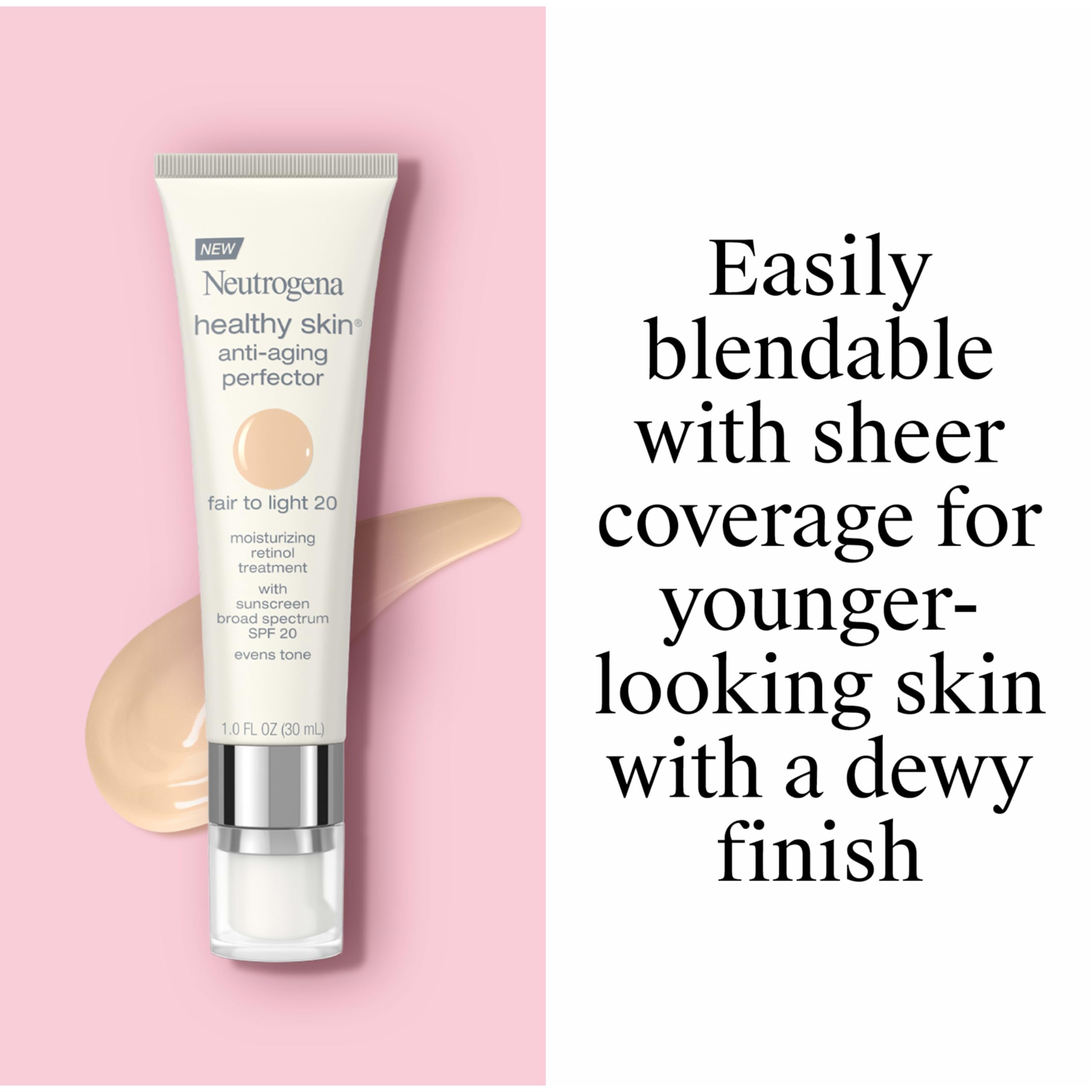 Avant-après: peau plus lumineuse et uniforme avec Neutrogena.
