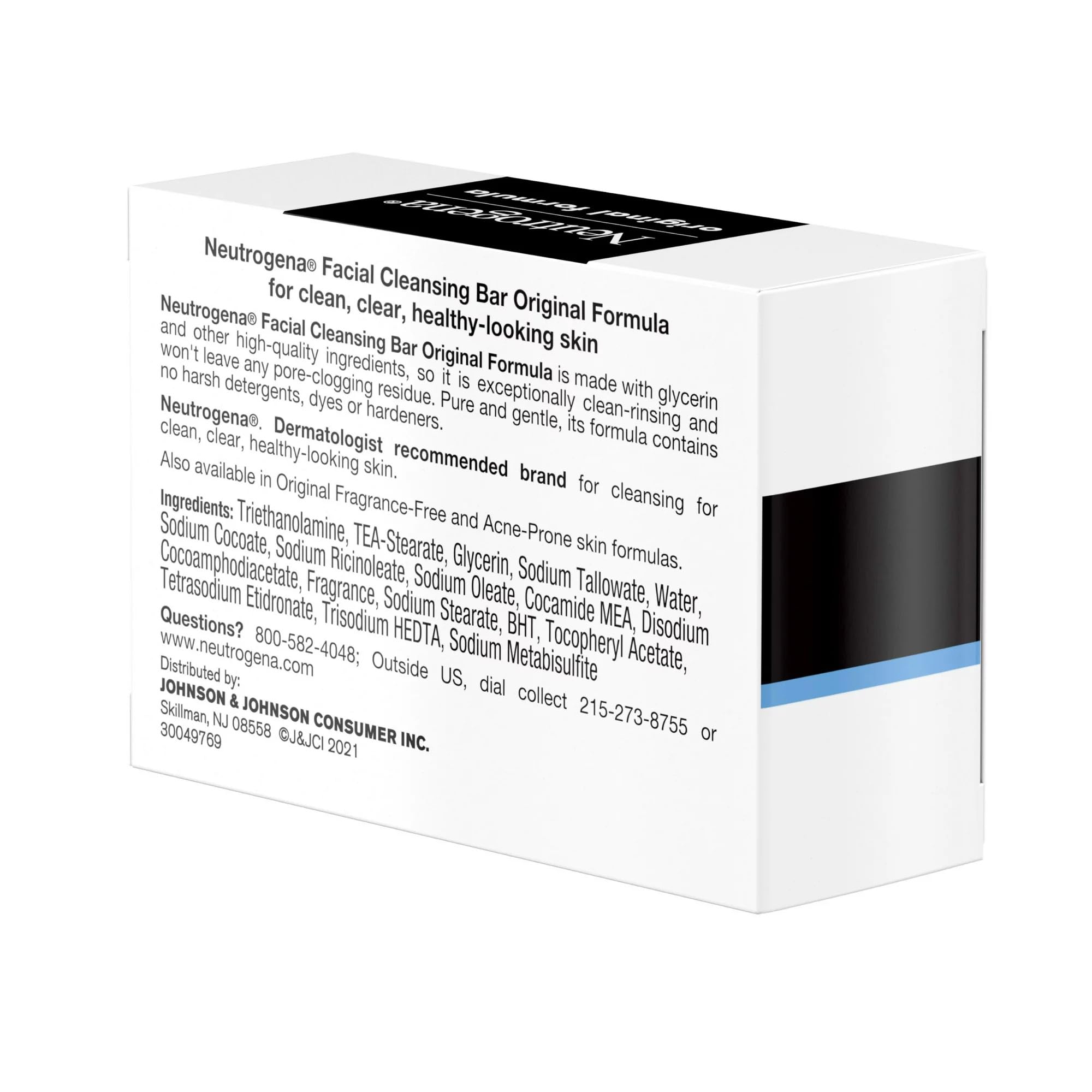 Barre Neutrogena visage douceur pour une routine quotidienne.