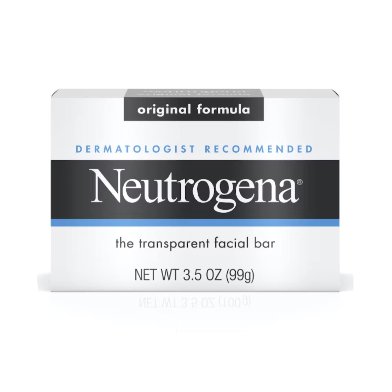 Neutrogena barre visage formule originale, nettoyage en profondeur sans dessèchement.