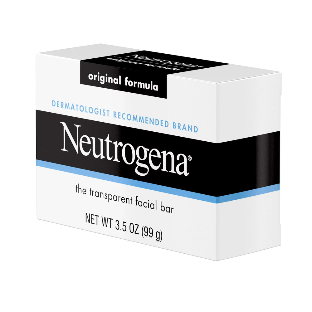 Barre Neutrogena visage hydratation glycérinée, peau souple après usage.