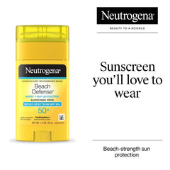 Neutrogena Beach Defense Stick glisse facilement sur la peau