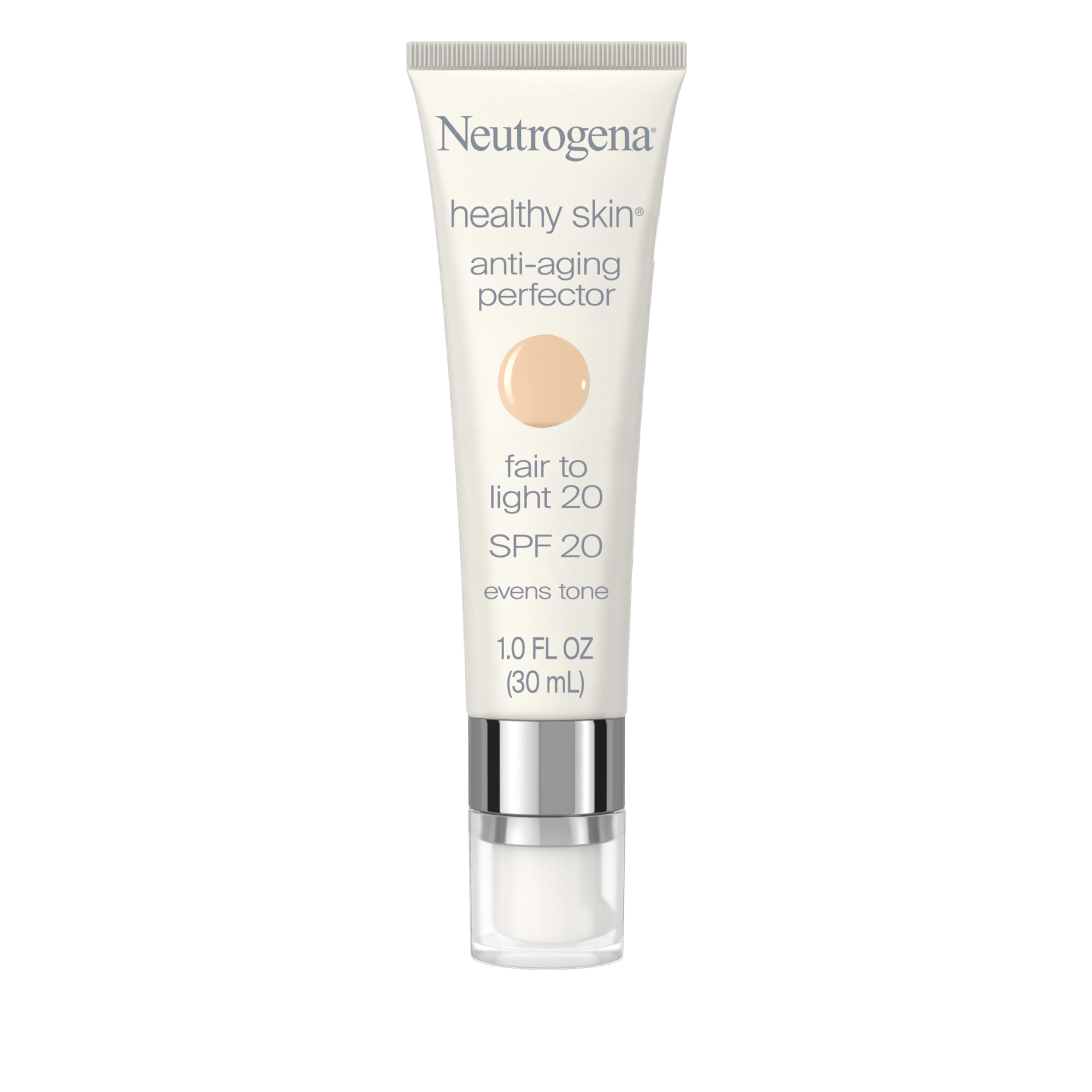 Bouteille Neutrogena Retinol Teintée SPF20, couvrance légère.