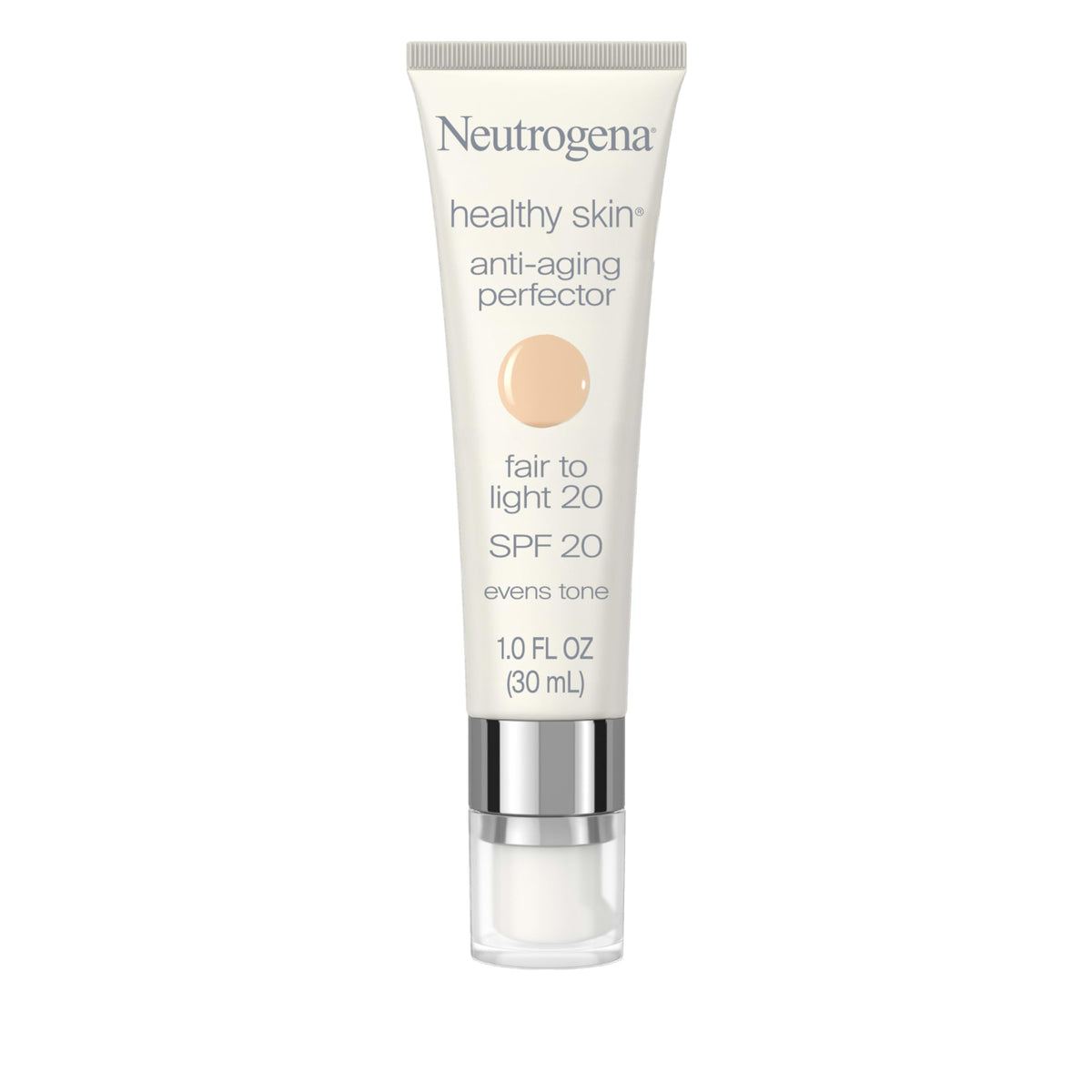 Bouteille Neutrogena Retinol Teintée SPF20, couvrance légère.