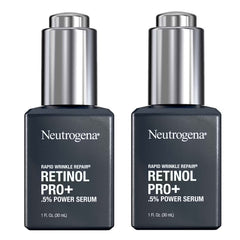 Neutrogena: bouteille-serum anti-rides, démontrant le format duo anti-âge.