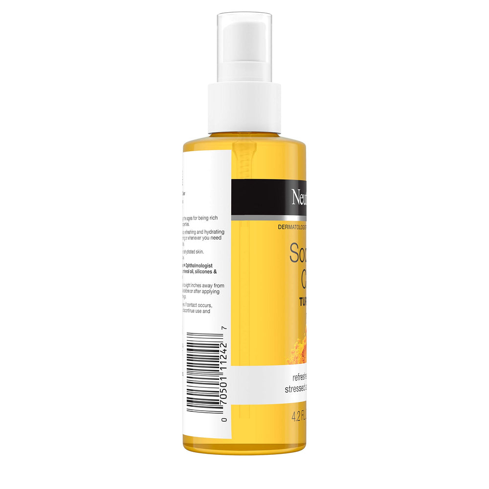 Neutrogena brume-curcuma-odeur douce: expérience sensorielle agréable