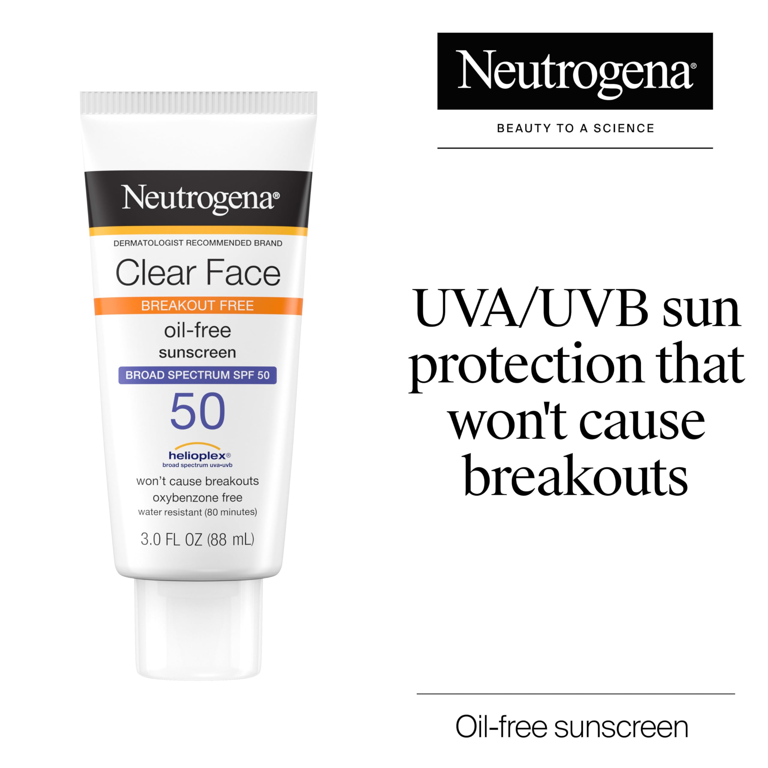 Texture légère et matte de Neutrogena Clear Face pour éviter la brillance.