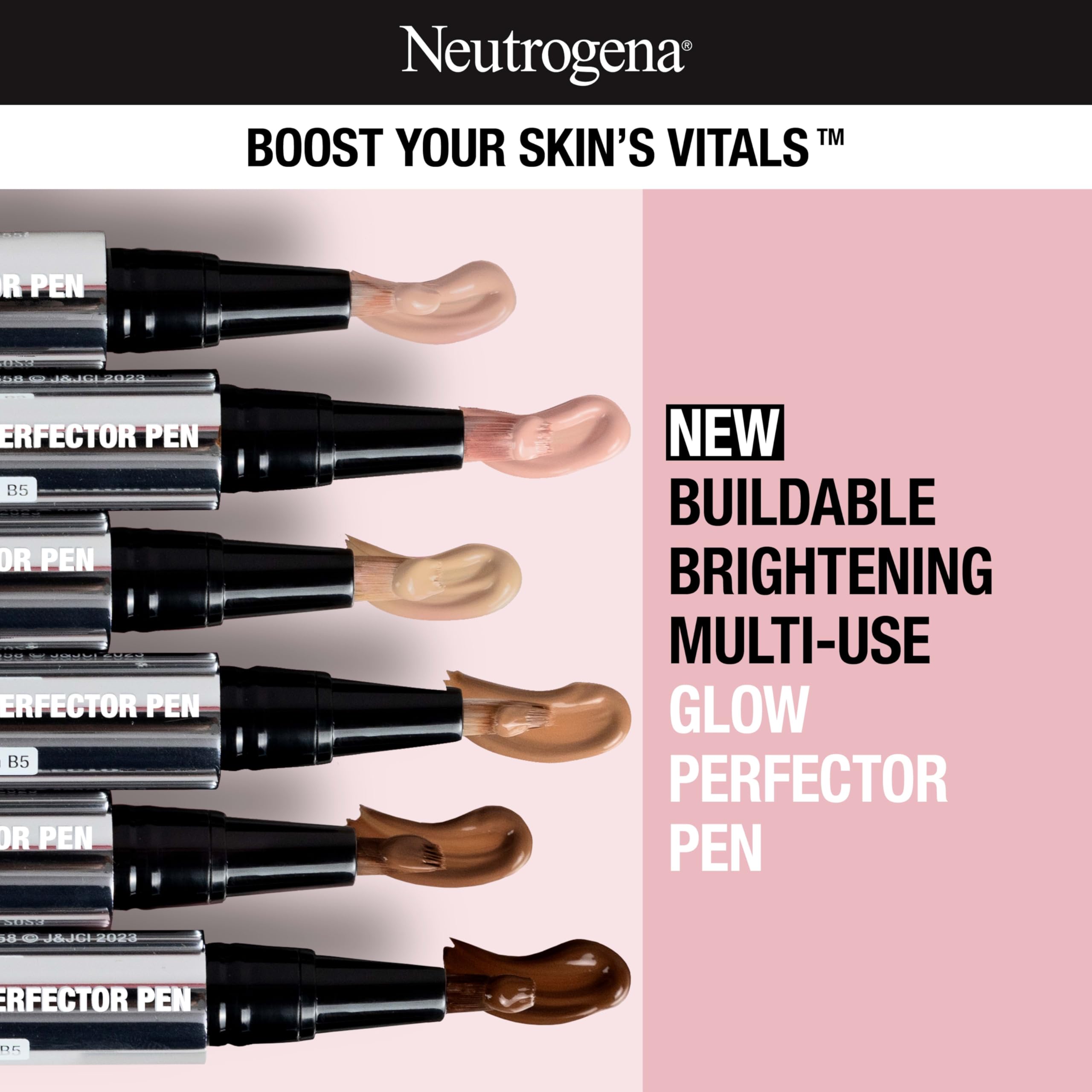 Correcteur liquide léger Neutrogena, teinte neutre adaptable sur le contour des yeux.