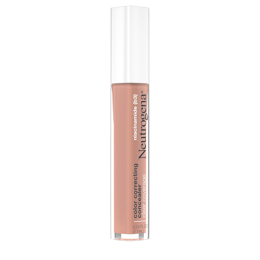 Neutrogena Correcteur-teint pêche, texture sans huile, fini naturel.