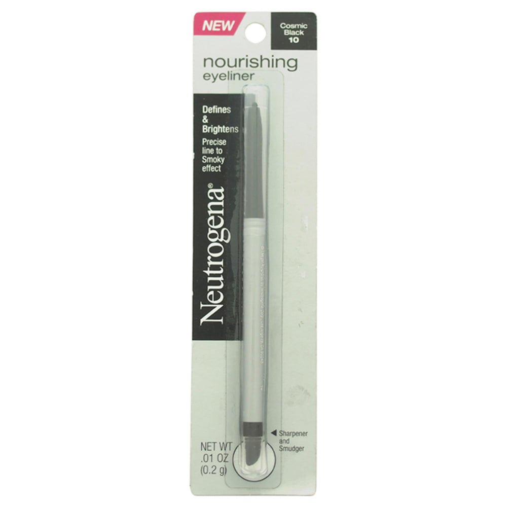 Crayon yeux Neutrogena Nourrissant noir cosmique pour une couleur lumineuse durable.