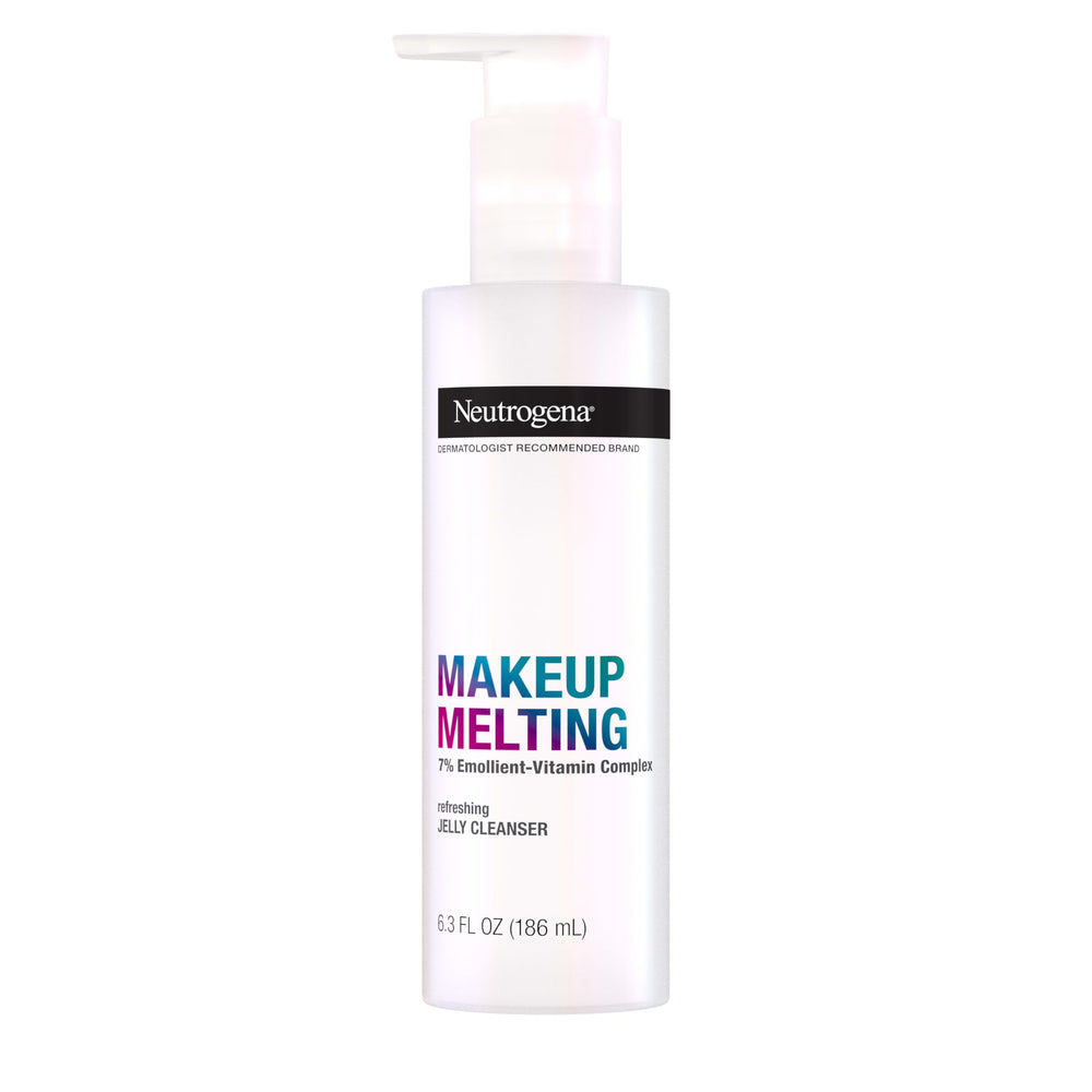 Neutrogena démaquillant gel fondant, bouteille, démaquillage yeux et visage en douceur