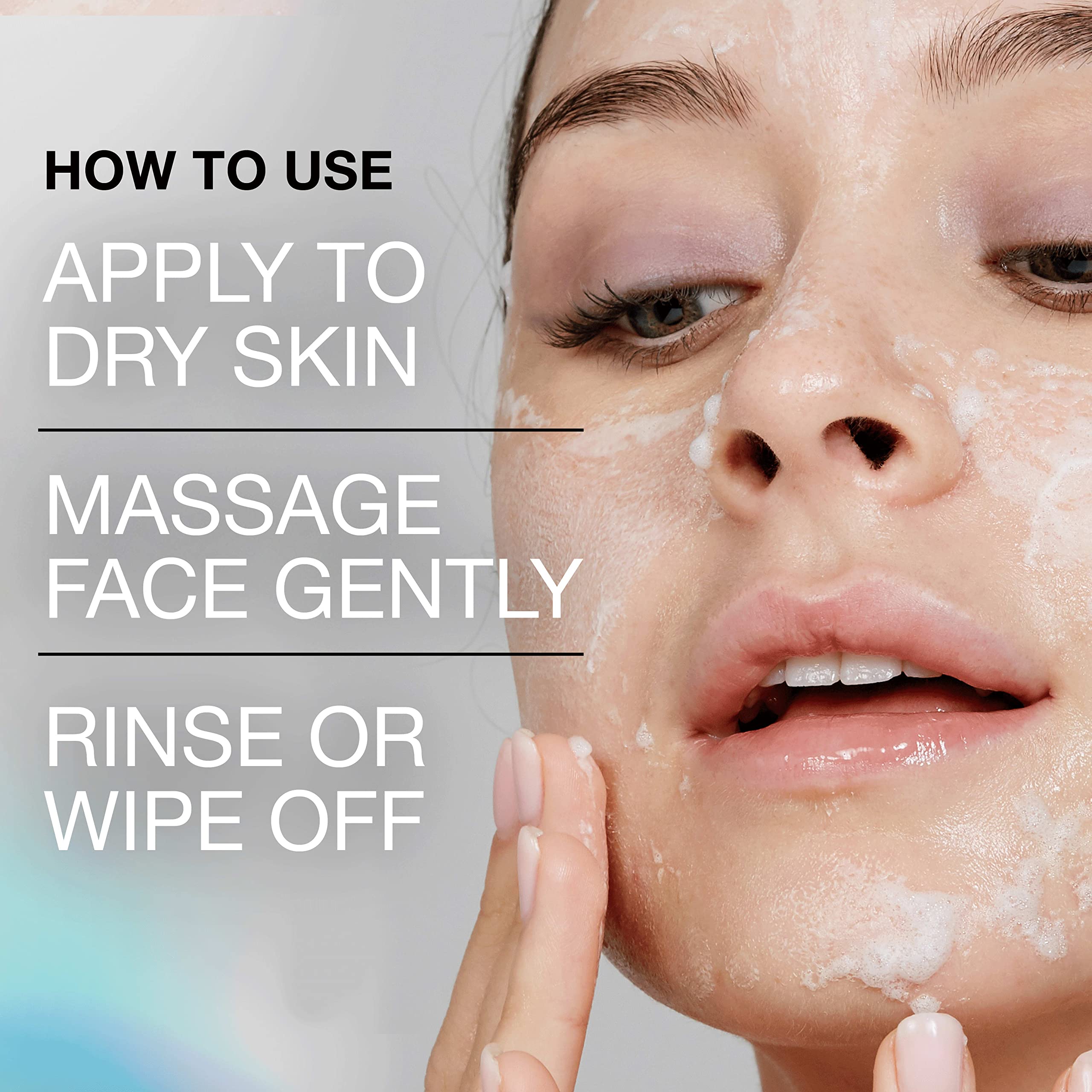 Nettoyage visage avec Neutrogena, peau douce après le démaquillage