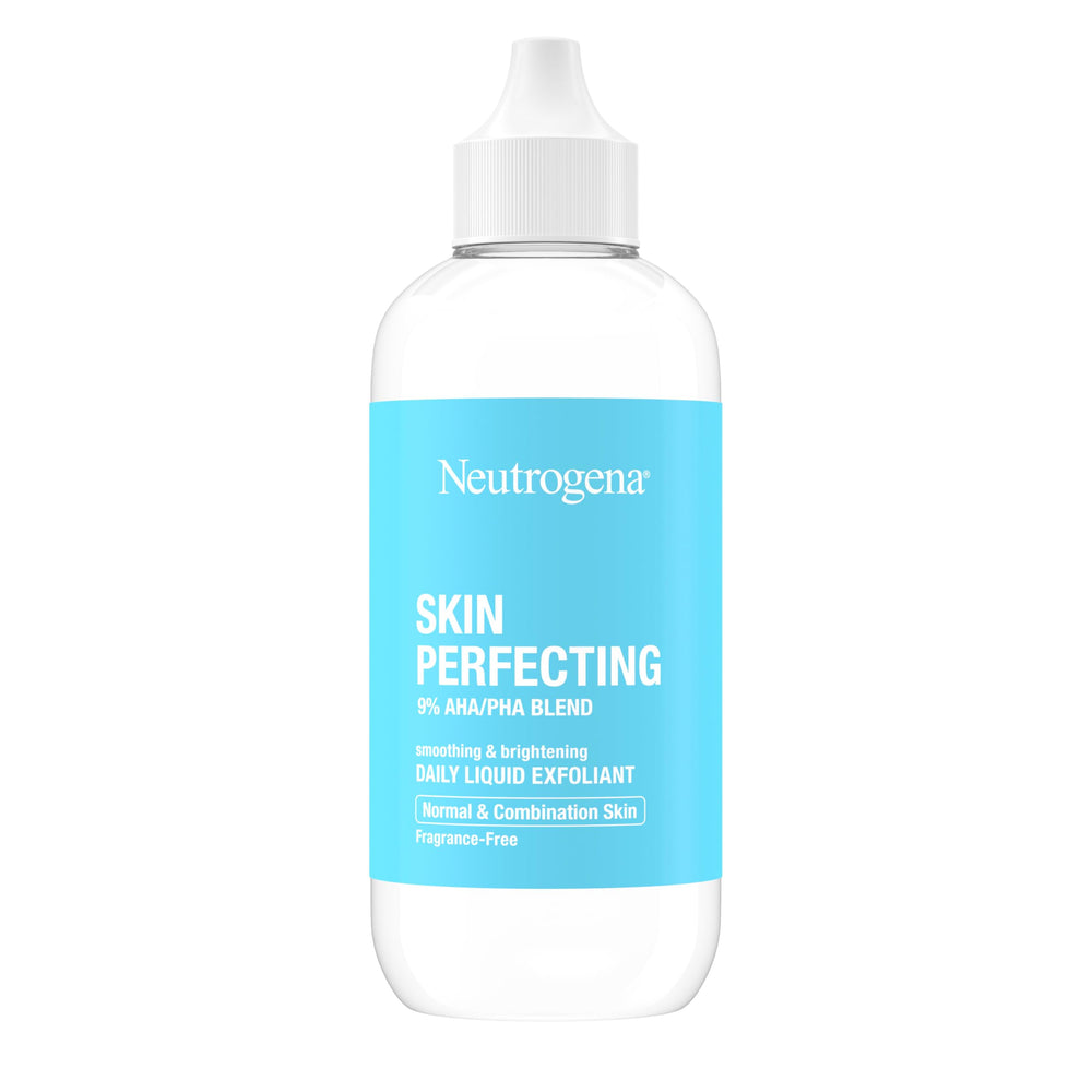 Exfoliant visage Neutrogena, texture fluide sans huile, idéal pour peau normale à mixte