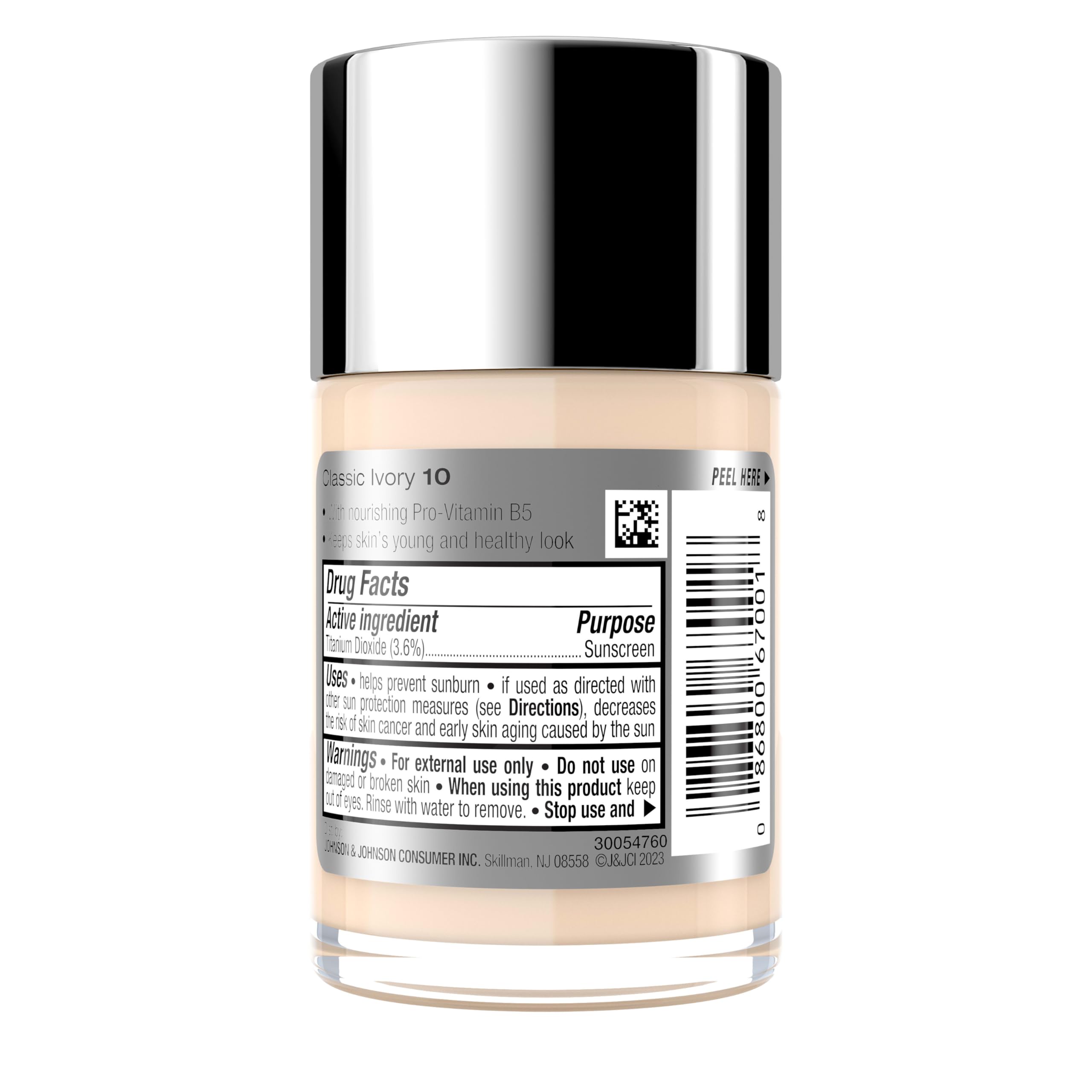 Application quotidienne facile du fond de teint Neutrogena.