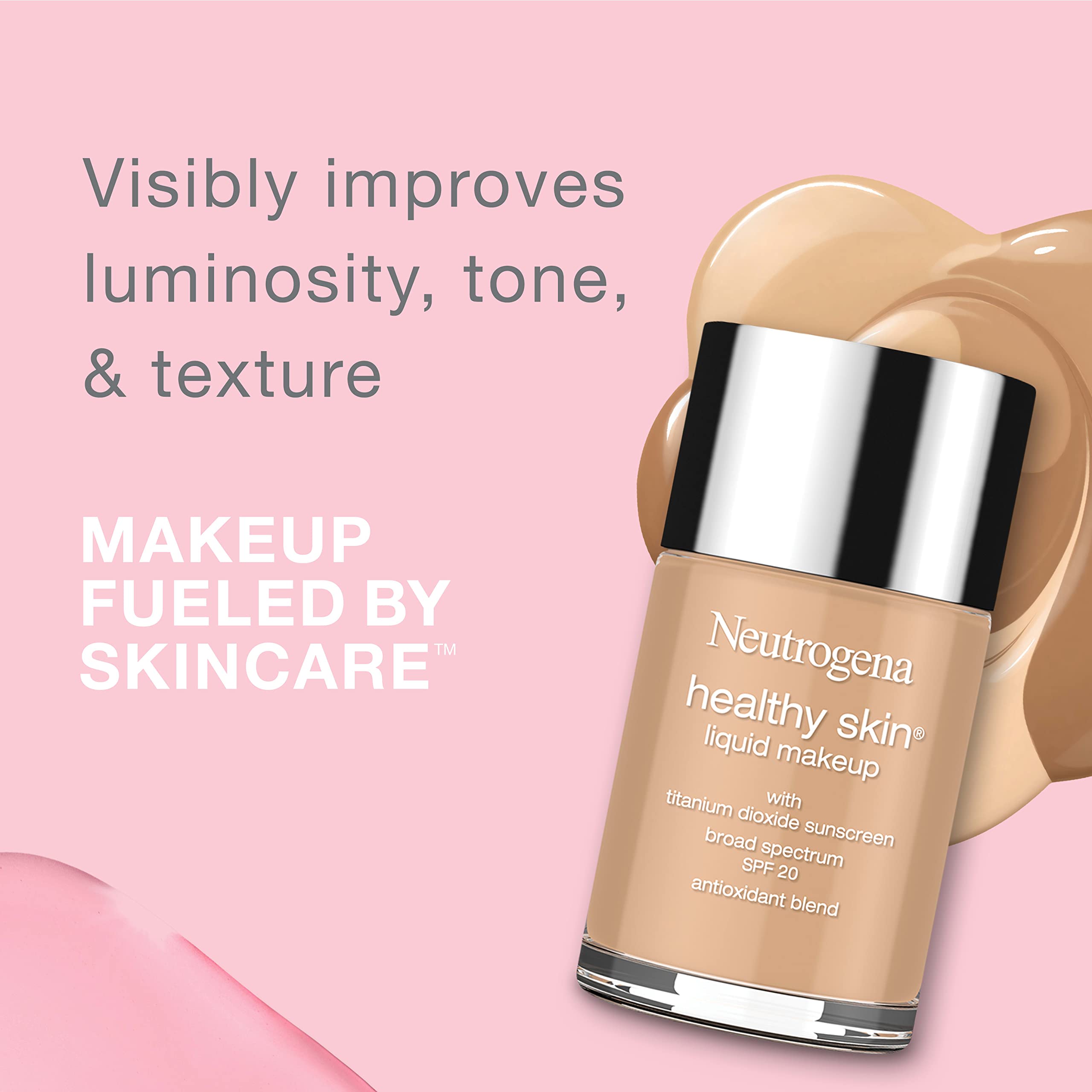 Neutrogena fond teint liquide, texture légère prête à s’estomper.