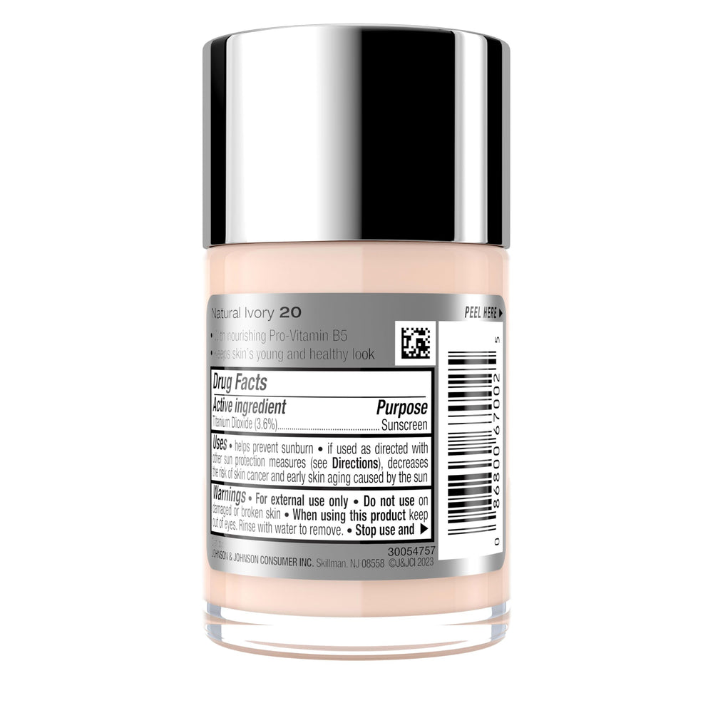 Neutrogena Healthy Skin Foundation: emballage compact et design pratique pour la routine.