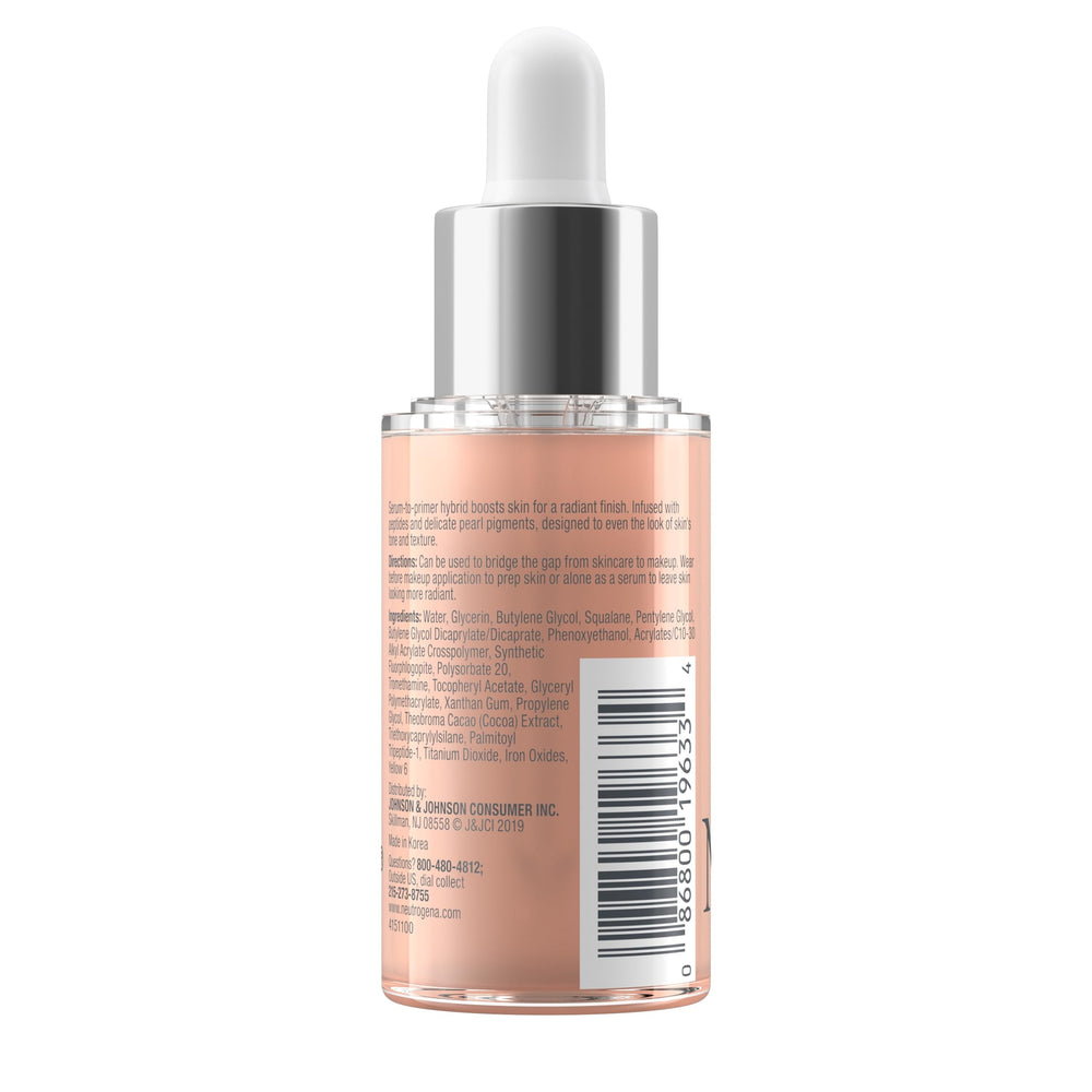 Avant et après maquillage avec ce soin-primer lumineux.