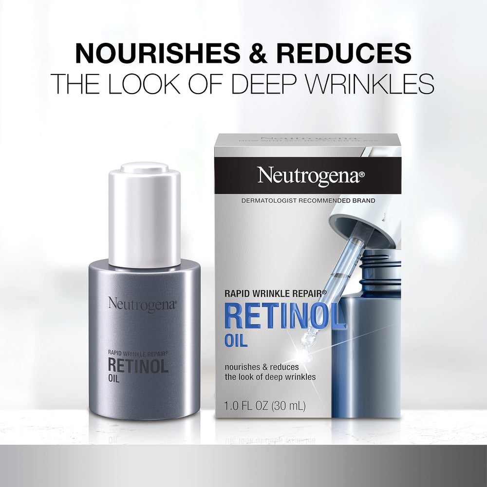 Neutrogena huile-retinol-absorption-rapide — texture légère qui pénètre rapidement.