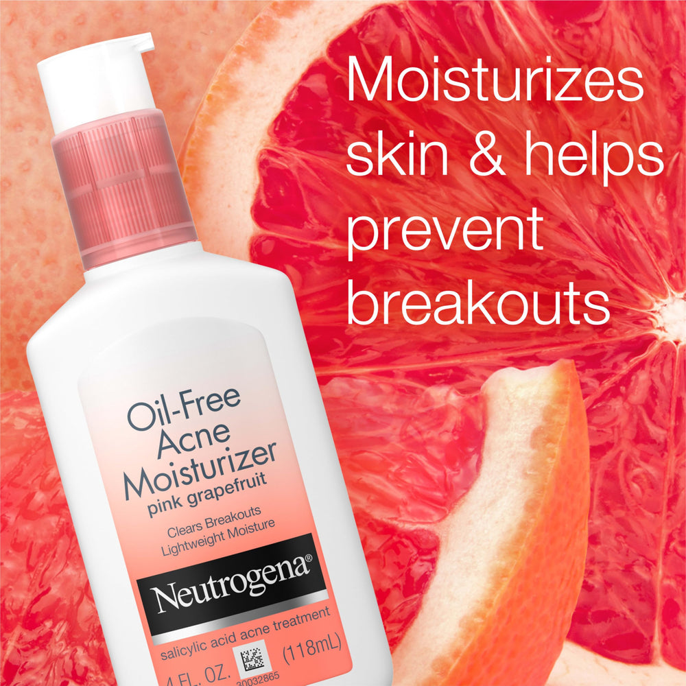 Neutrogena emballage clair, étiquette rose-pamplemousse, usage quotidien.