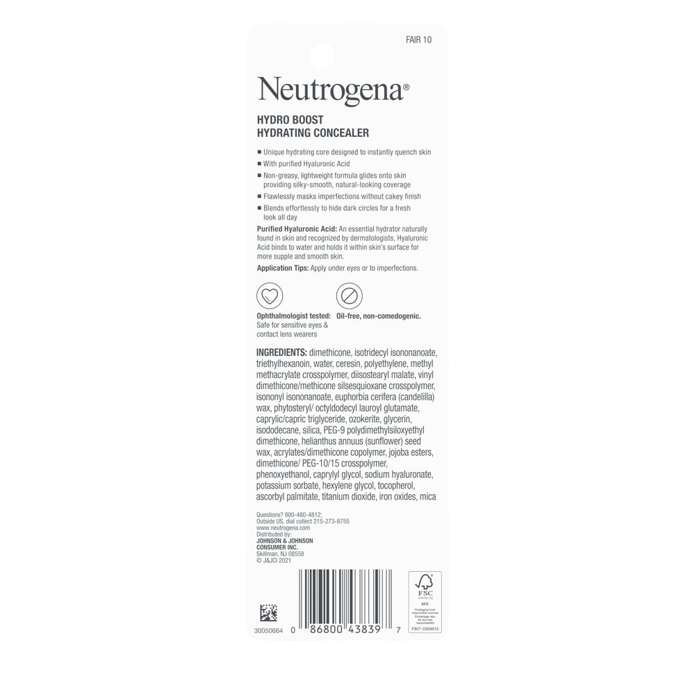 Neutrogena Hydro Boost couvrance modulable, application fluide sans fini poudreux.
