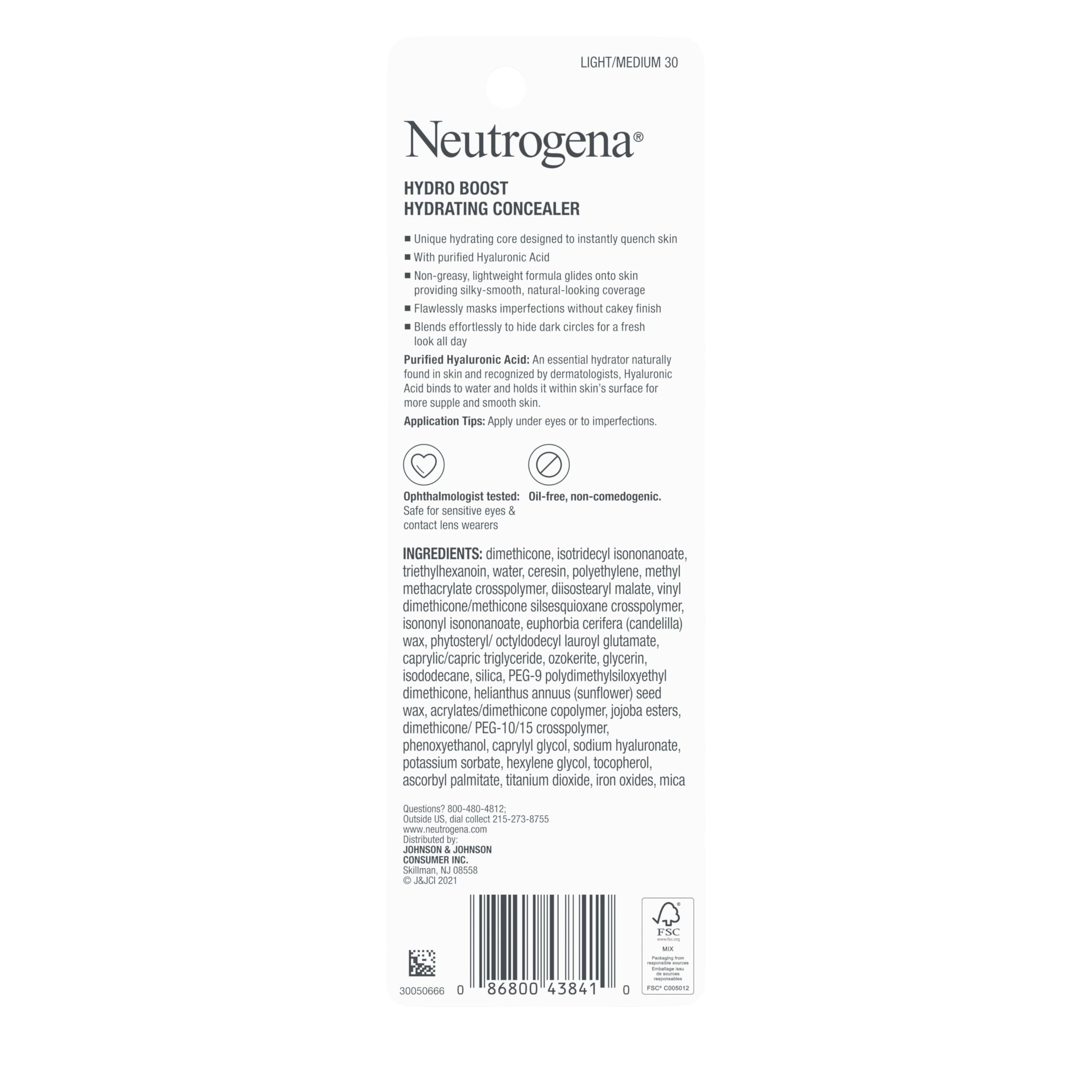 Concealer non comédogène pour une utilisation quotidienne.