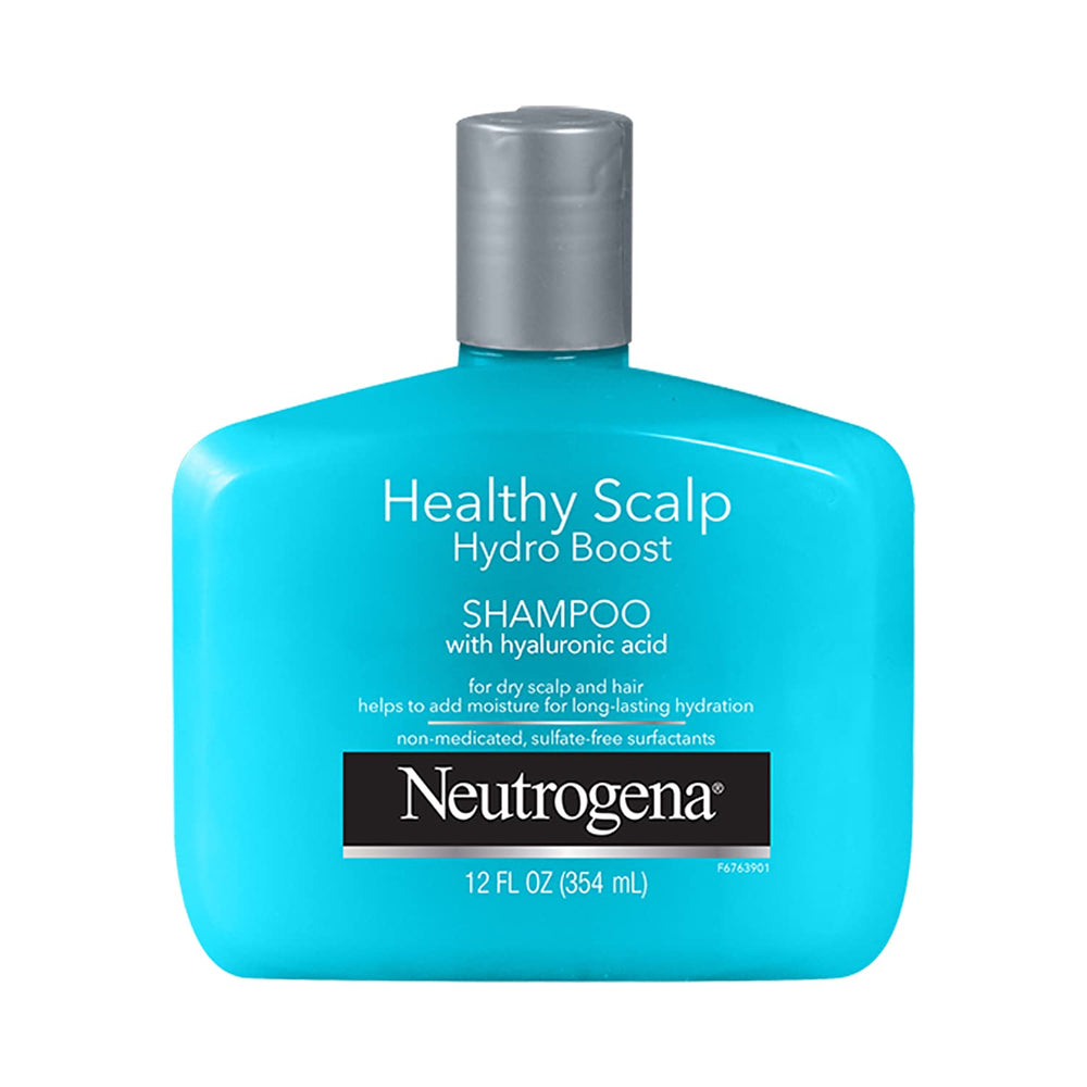 Flacon Neutrogena Hydro Boost: bouteille hydratante pour cheveux secs et cuir chevelu.