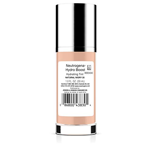 Soin quotidien Neutrogena Hydro Boost, teint léger et confort durable.