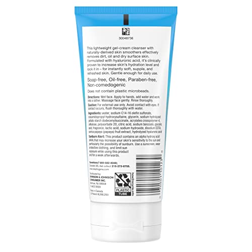 Neutrogena Hydro Boost – texture-gel-visage, nettoyage doux et hydratant.