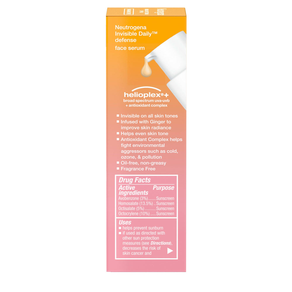 Neutrogena Invisible Daily Defense SPF60 — résistance à l’eau et à la sueur pour les activités en extérieur.
