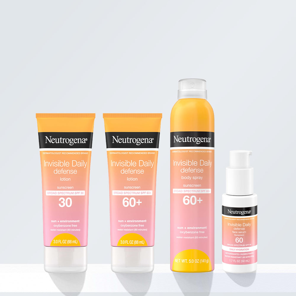 Neutrogena Invisible Daily Defense quick-dry texture feels light and comfortable.