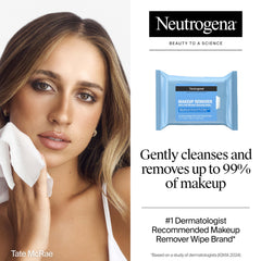 Lingettes Neutrogena pour démaquillage visage et yeux sans rinçage