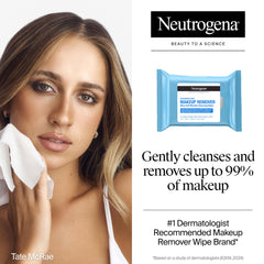 Lingettes Neutrogena pour yeux sensibles, démaquillage en douceur.