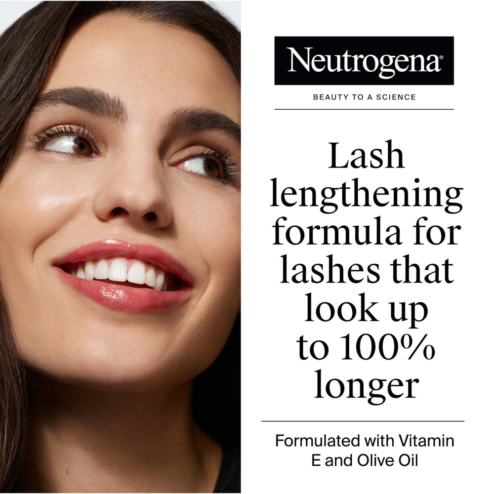 Applicateur-brosse du mascara Neutrogena Longueurs Santé pour une application précise.