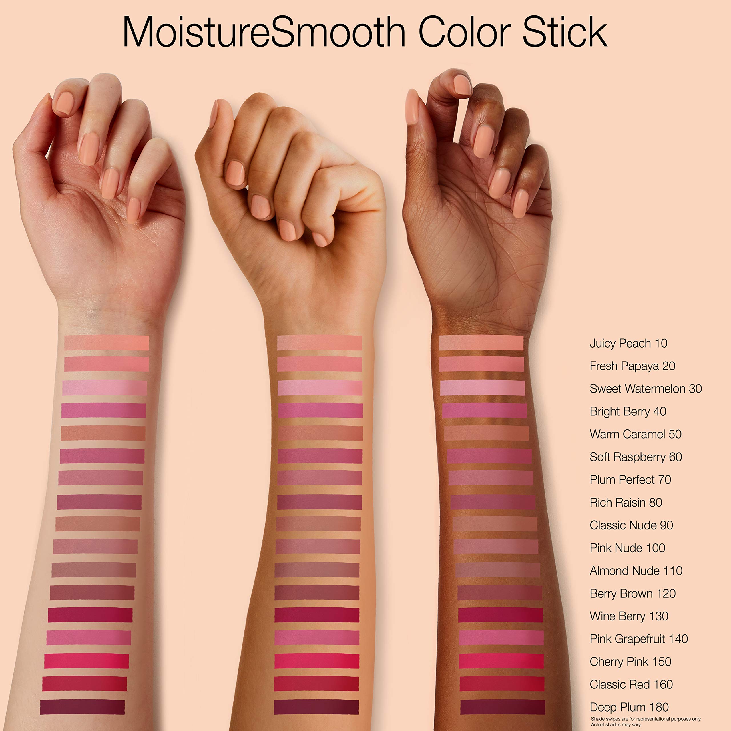 Application facile du Neutrogena MoistureSmooth Stick prune profond sur les lèvres.