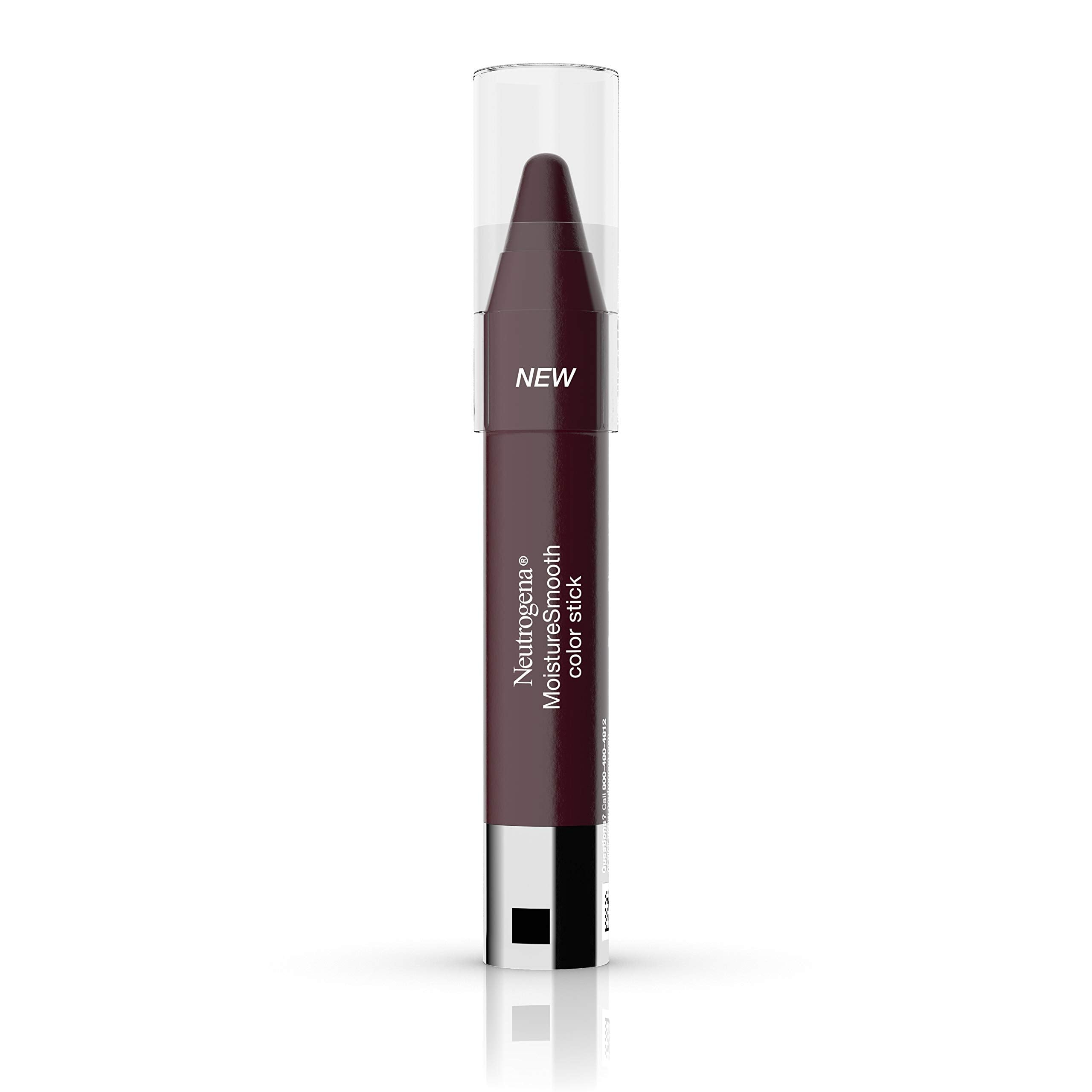 Neutrogena MoistureSmooth Stick prune profond – tube montrant la couleur et l'hydratation durable.
