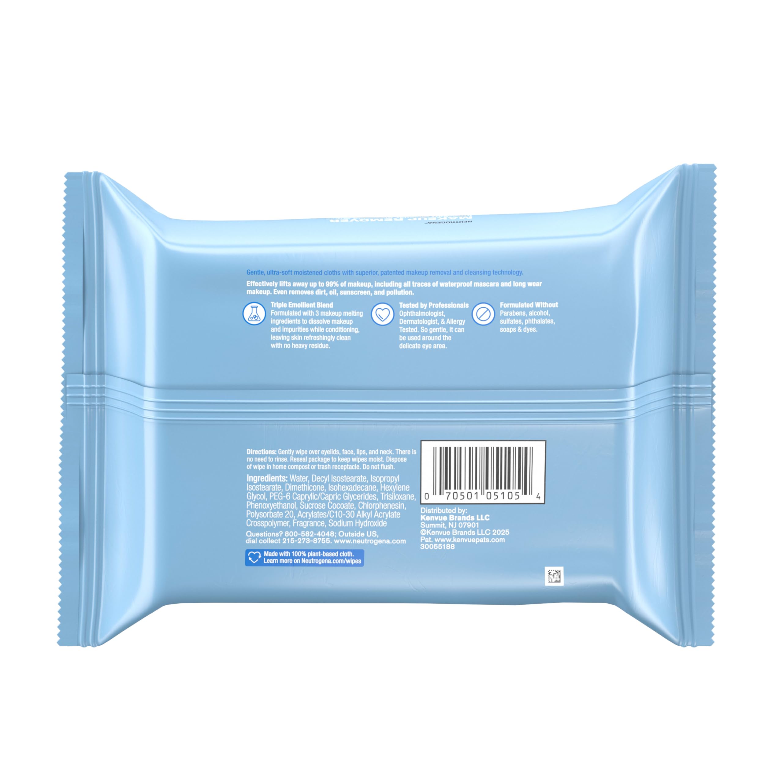 Nettoyage sans rinçage avec les lingettes micellaires Neutrogena