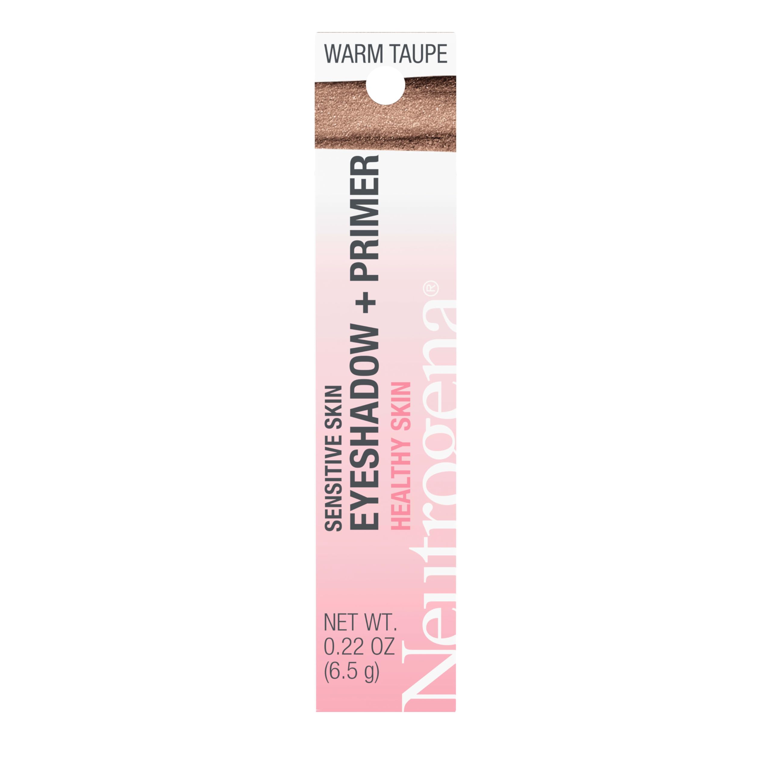 Neutrogena Ombre Paupières Sensibilité, taupe chaud, base 2 en 1 pratique.