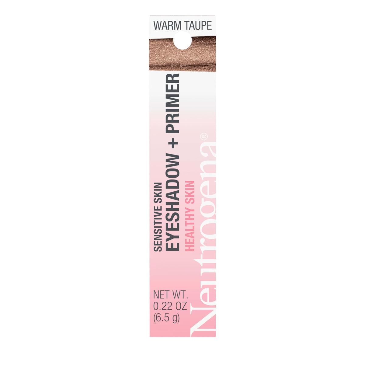 Neutrogena Ombre Paupières Sensibilité, taupe chaud, base 2 en 1 pratique.