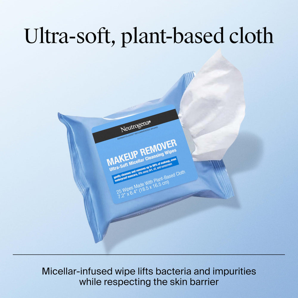 Pack pratique Neutrogena 6×25 lingettes pour routine quotidienne