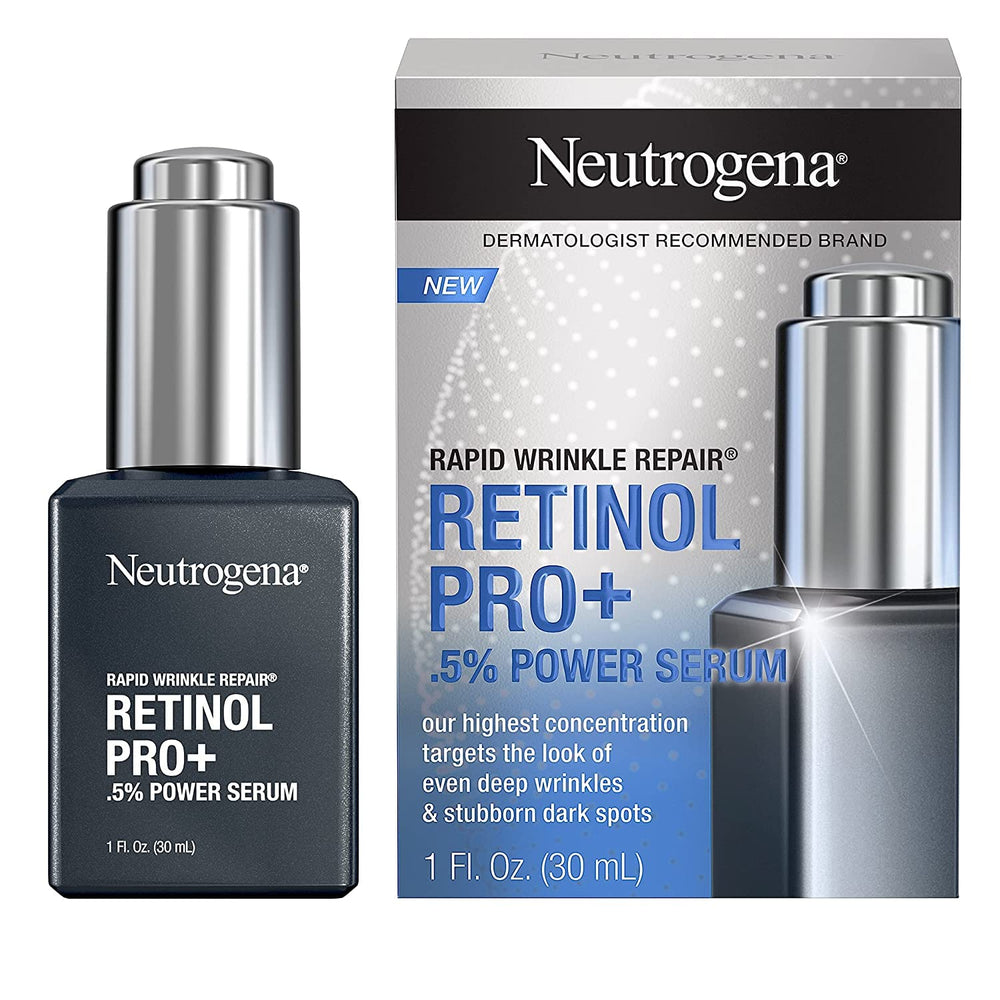 Peau hydratée et lumineuse après l’application du sérum Neutrogena.