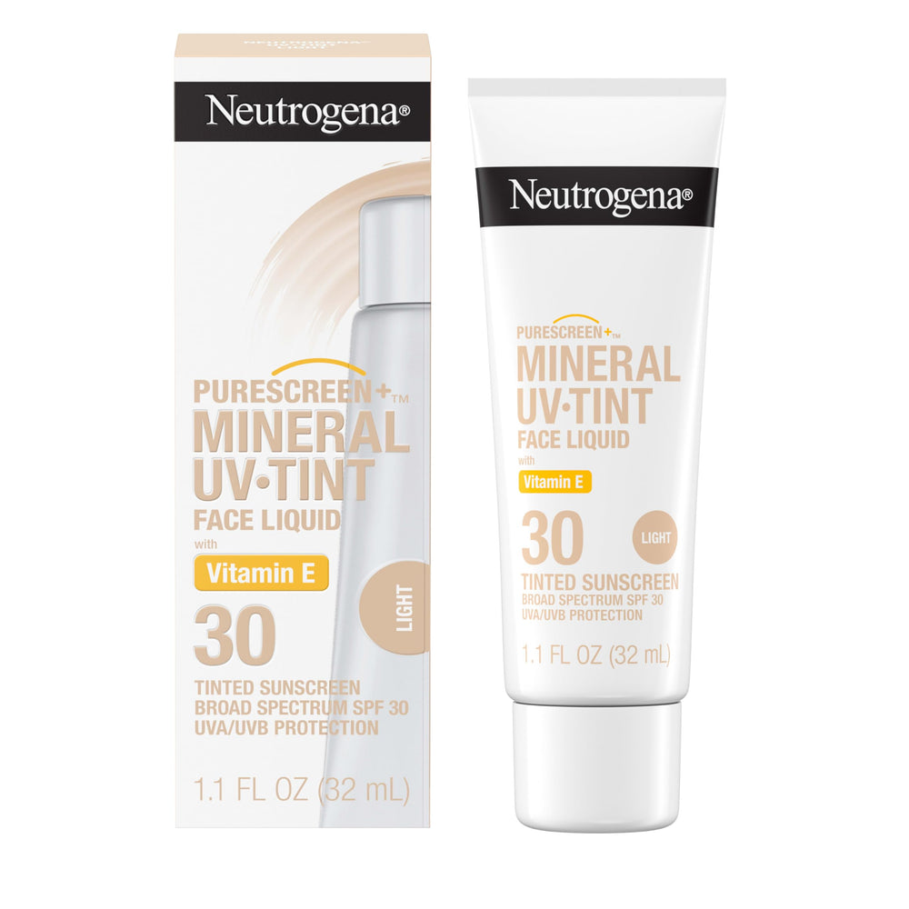 Neutrogena Purescreen+ Mineral UV Tint met en évidence sa teinte légère adaptée à tous les tons.
