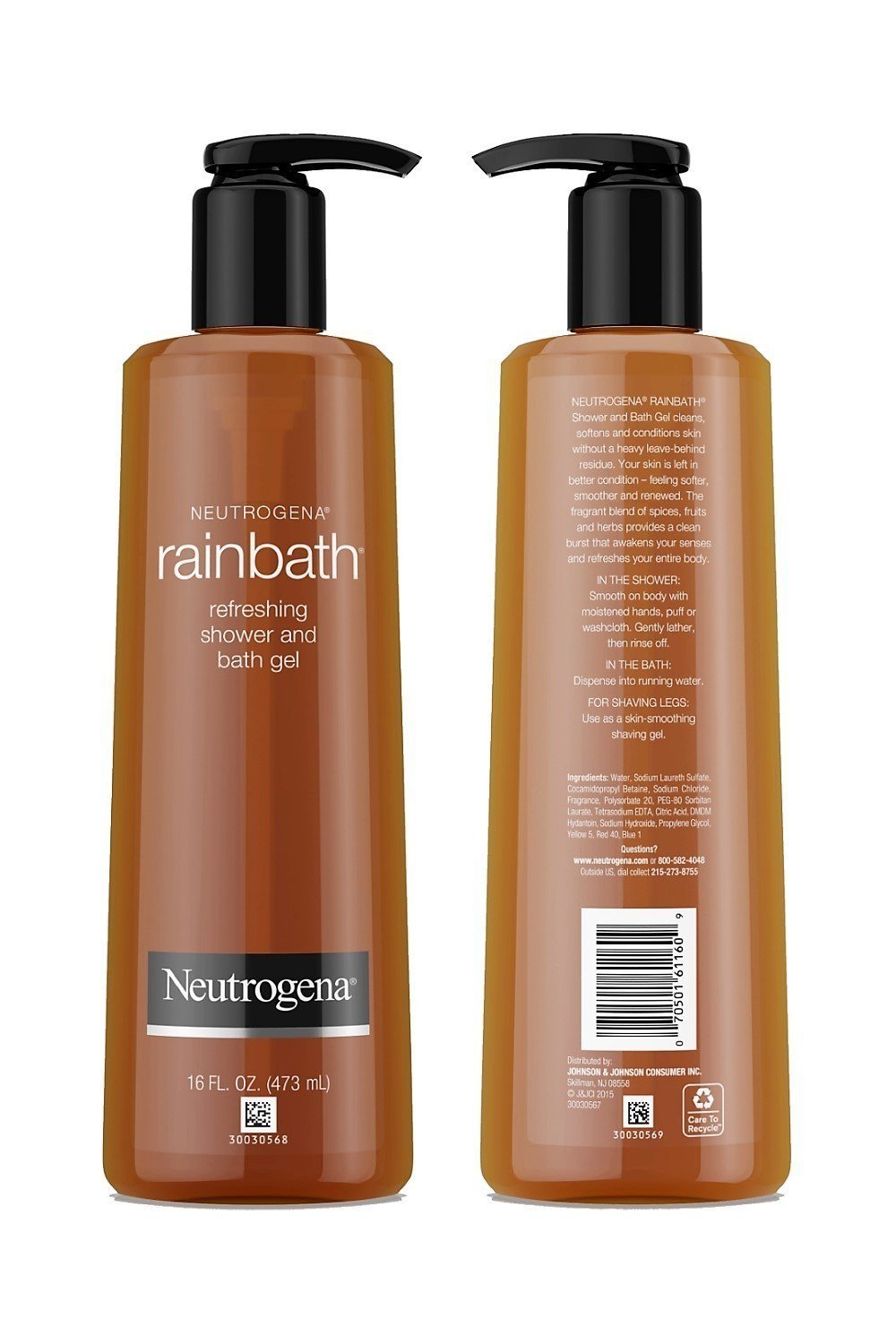 Neutrogena Rainbath grenade: bottle grenade, parfum fruité revitalisant