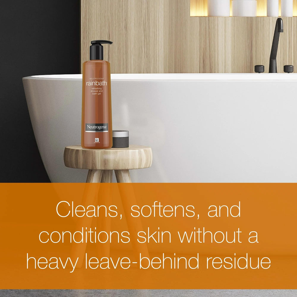 Neutrogena Rainbath, peau adoucie et conditionnée après utilisation.