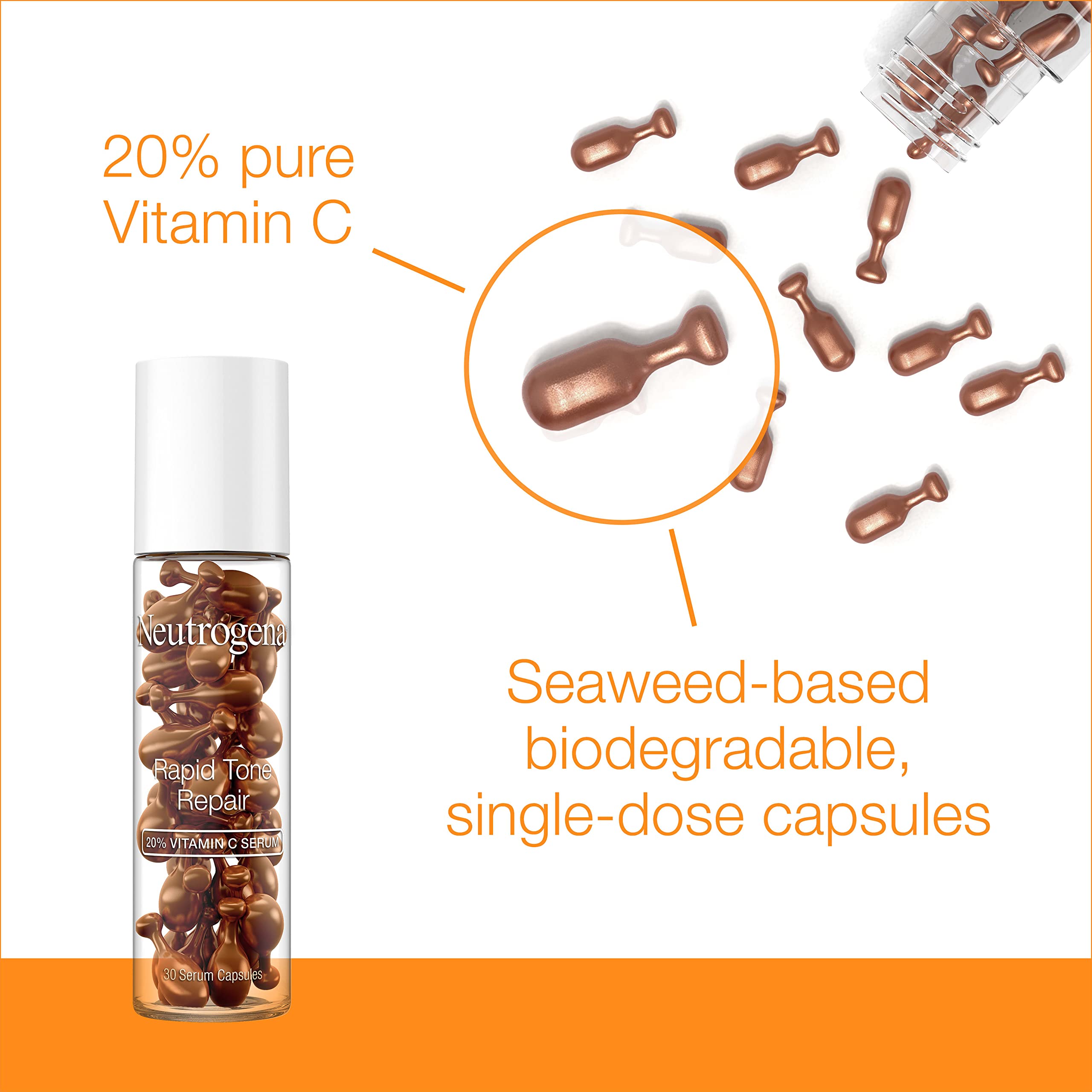 Neutrogena Rapid Tone Repair application rapide, dose concentrée par capsule
